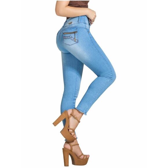 LT.ROSE High Waisted JeansPantalones Colombianos Levanta colaColombian Je